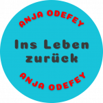 Button Song "Ins Leben zurück" blau