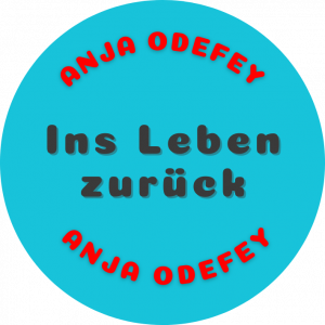 Button Song "Ins Leben zurück" blau
